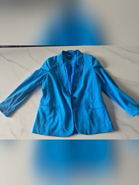 Reitmans Vibrant Blue Single-Button Blazer